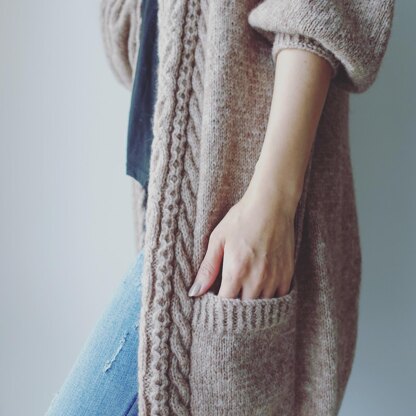 Gown Cardigan Knitting pattern by Irene Lin | LoveCrafts