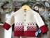 Top down Christmas Nordic Cardigan - P124