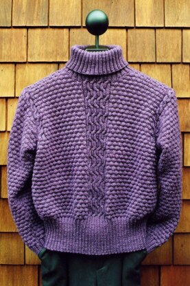 Mari Sweaters MS 170 Lattice Cable Turtleneck