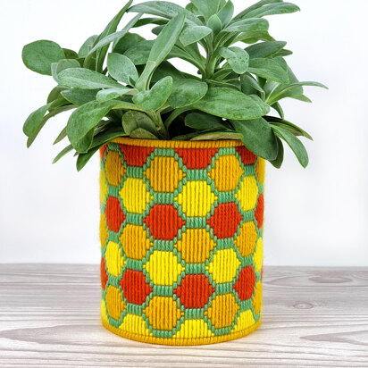 Oh Sew Bootiful Honeycomb Planter Bargello Kit - 10.5cm