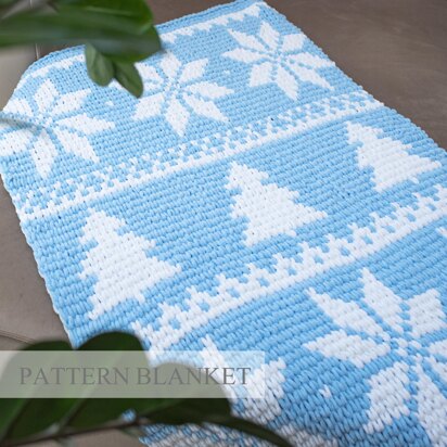 Winter Blanket Pattern - knitting pattern