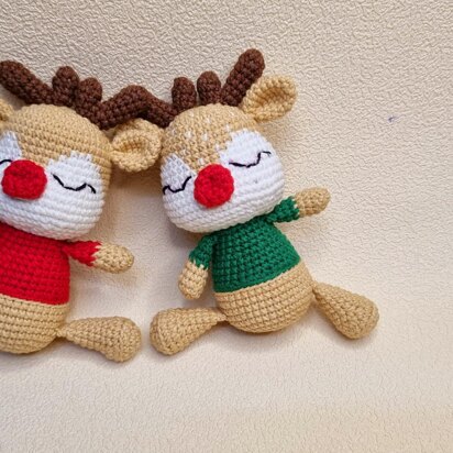 Christmas Amigurumi Reindeer Crochet Pattern