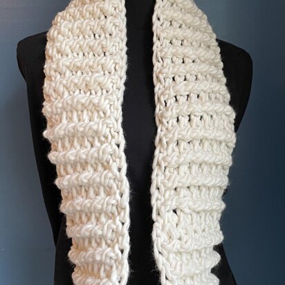 EASY Last-Minute Ribbed Scarf