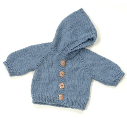 Plymouth Yarn 1873 Encore Chunky Top Down Baby Jacket PDF