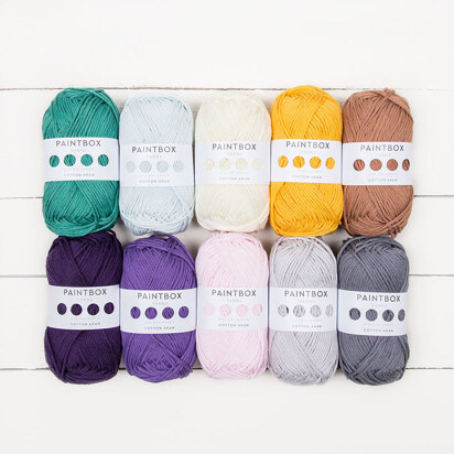 Paintbox Yarns Cotton Aran 10 Ball Color Pack