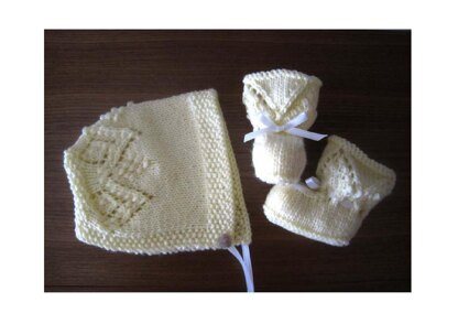 Little Darling Bonnet & Booties Set