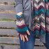 Everyday chevron fingerless mittens