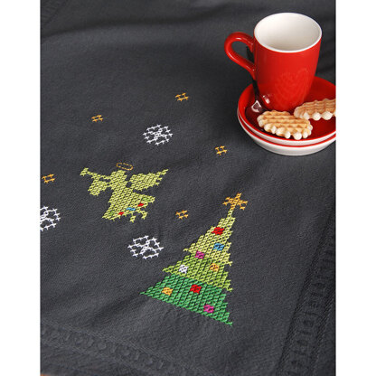 Vervaco Table Runner Christmas Angels Cross Stitch Kit