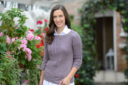 Women’s Malve-Gold Pullover in Schachenmayr Esperanza - S9041 - Downloadable PDF