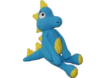 Crochet Pattern for the Dinosaur Yellblue!