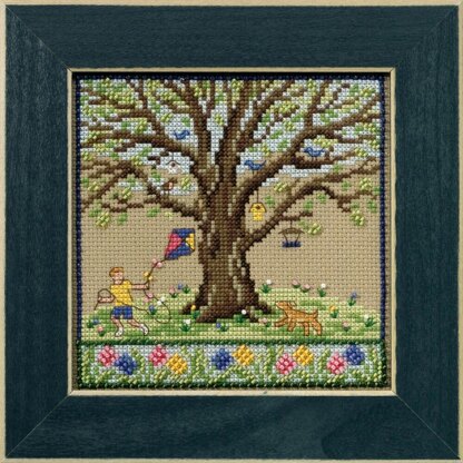 Mill Hill Spring Oak Cross Stitch Kit - 5.25in x 5.25in