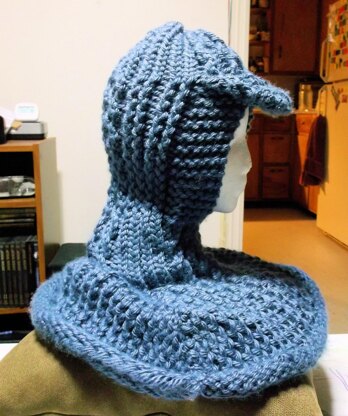 Cabled Hooded Cowl