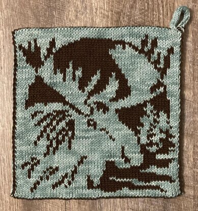 Woodland Moose Potholder