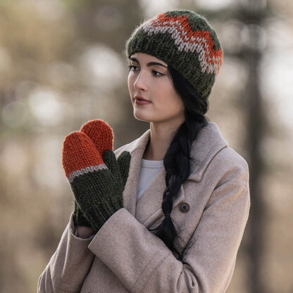 Blue Sky Fibers Grand Portage Hat & Mitts Kit