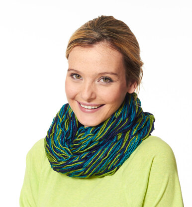 Arm Knit Cowl in Caron Simply Soft Party - Downloadable PDF
