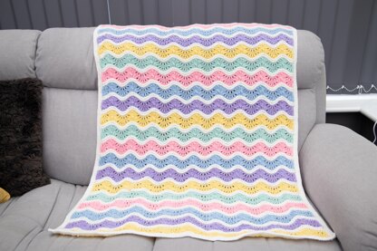 Ice cream ripple blanket