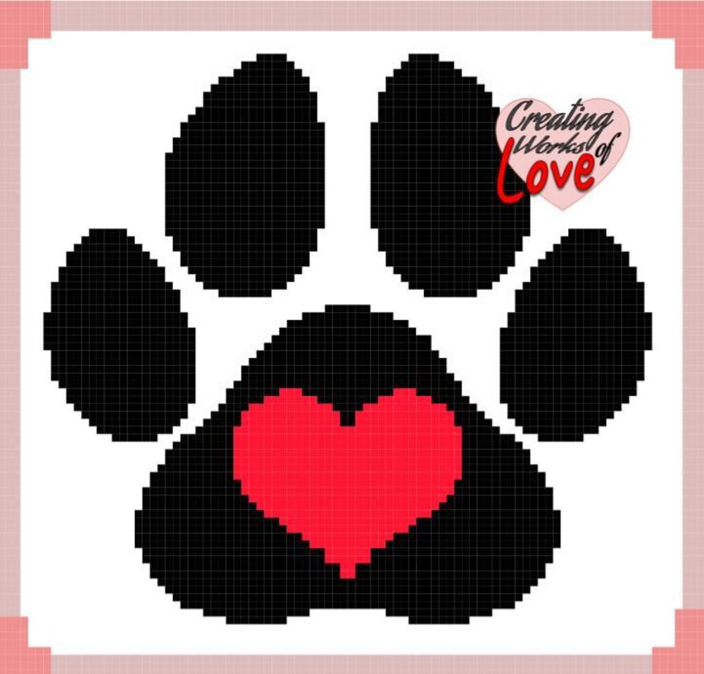 Free paw outlet print knitting pattern