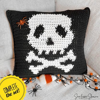 Halloween Skull Pillow