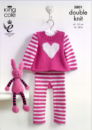 Leggings and Tunic in King Cole Comfort Baby DK - 3801