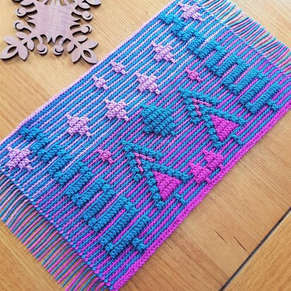 Festive Placemat Mosaic Crochet