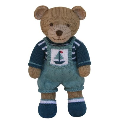 Sailboat Dungarees Outfit (Knit a Teddy).