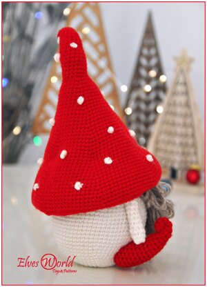 Crochet Pattern Mushroom Gnome