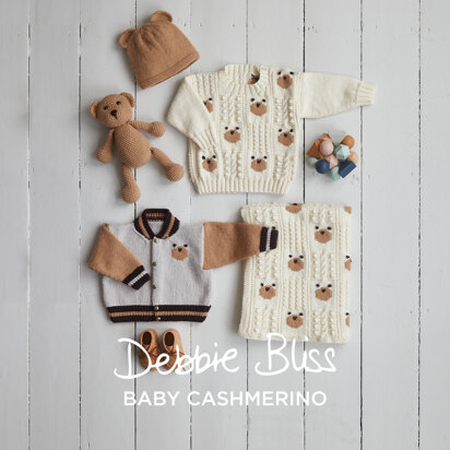 Bear Necessities Set - Layette Knitting and Crochet Pattern for Babies in Debbie Bliss Baby Cashmerino by Debbie Bliss