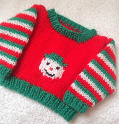 Snowman Sweater for Doll