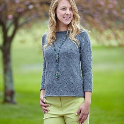 694 Nora Pullover - Jumper Knitting Pattern for Women in Valley Yarns Amherst