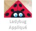 Ladybug Applique