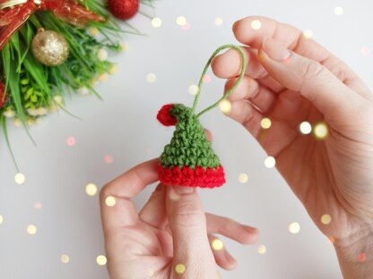Mini Christmas Hat, Santa hat ornament