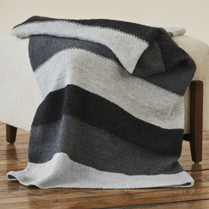 Pagosa Blanket - Knitting Pattern for Home in Tahki Yarns Classic Superwash