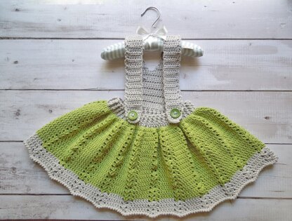 Princess Tiana Crochet Baby Dress