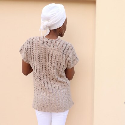 Open Waves Top- Crochet pattern for Women
