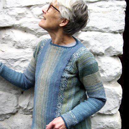 Nine-Eight Time Linen Stitch Jumper