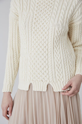Crieff - Sweater Knitting Pattern in Debbie Bliss Rialto DK - Downloadable PDF