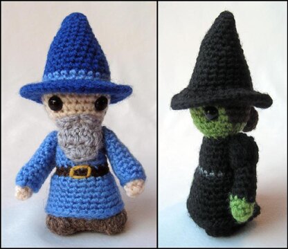 Witch and Wizard Mini Amigurumi