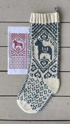 Dala Horse Christmas Stocking