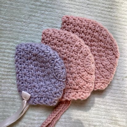 Star Stitch Baby Bonnet