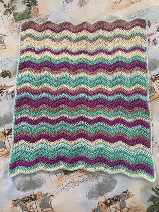 Mary Wave Baby Blanket