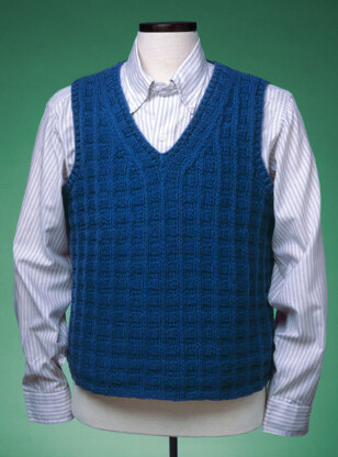 Textured V-Neck Vest