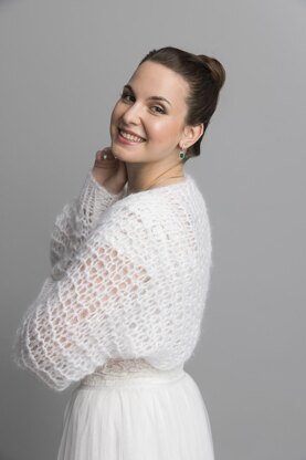 Loose bolero easy to knit