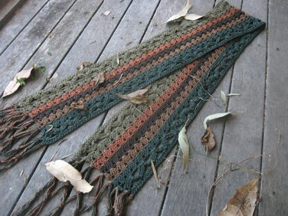 Windblown Leaves Scarf