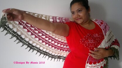 Sahasrara Shawl Crochet Pattern For Women