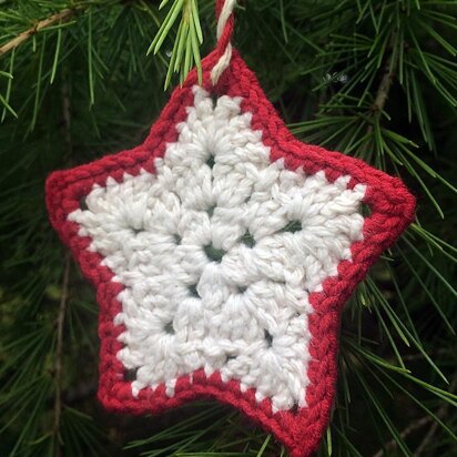 Star Christmas tree ornament