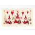 Vervaco Cheerful Santas Cross Stitch Kit - 29cm x 17cm