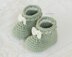 Mint Macaroon Baby Booties