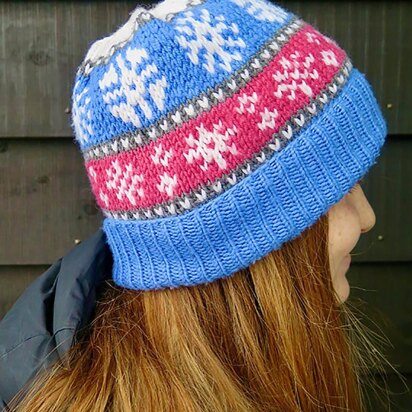 Snowflake Striped Hat