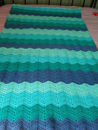 Soft Waves Twin Afghan