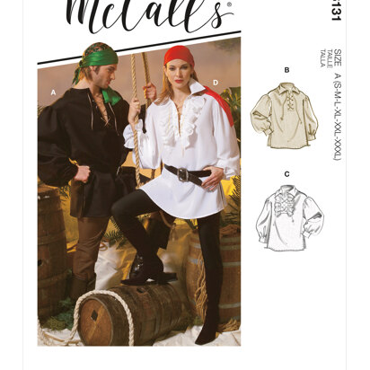 McCall's Unisex Shirts M8131 - Sewing Pattern